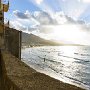 Blick auf den Stadtstrand, Cefalù